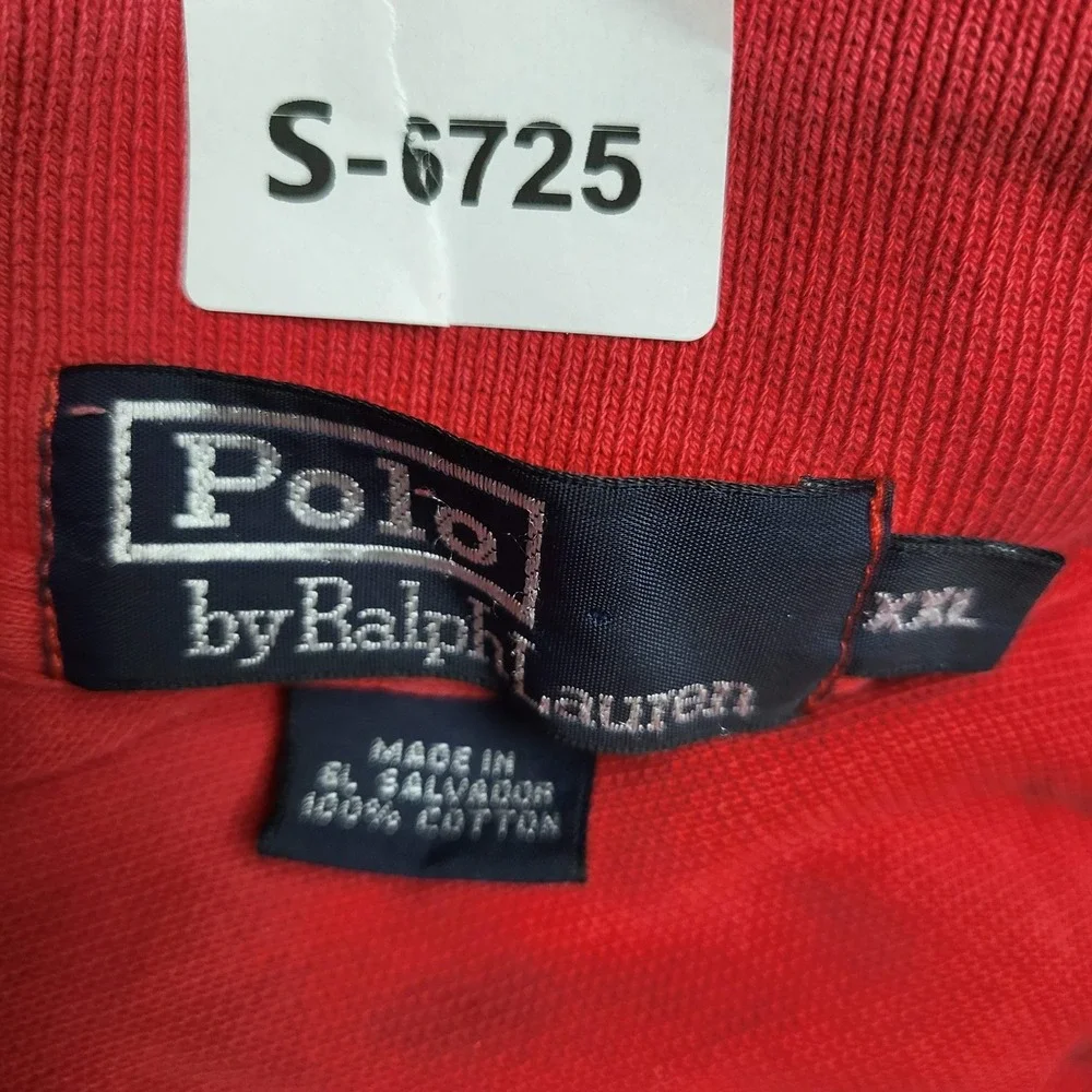 Polo Ralph Lauren Men Polo XXL Red Short‎ Sleeve Y2K